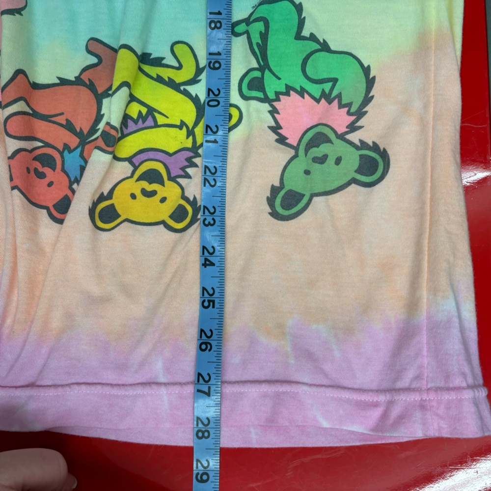 Grateful Dead dancing bears spiral tee, large, lightweight+soft - Picture 5 of 7